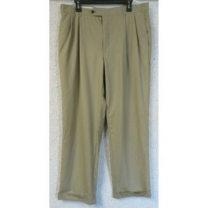 Mens‎ Brooks Brothers Wool Dress Pleated Front 346 Light Brown Size 36x30 Wool